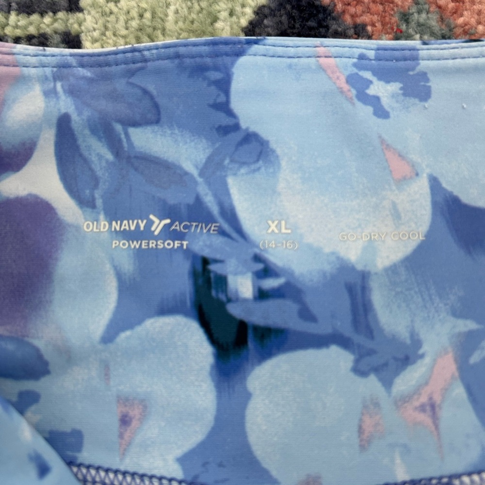 Old Navy Blue Floral Girls Active Skort Size XL 14-16 - Picture 3 of 3